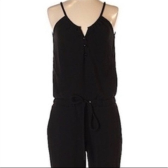 ANTHROPOLOGIE Drew Black halter jumpsuit - Picture 2 of 3